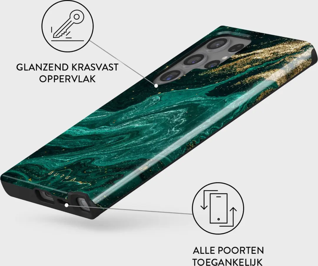 Burga Telefoonhoesje Samsung Galaxy S24 Ultra - Emerald Pool