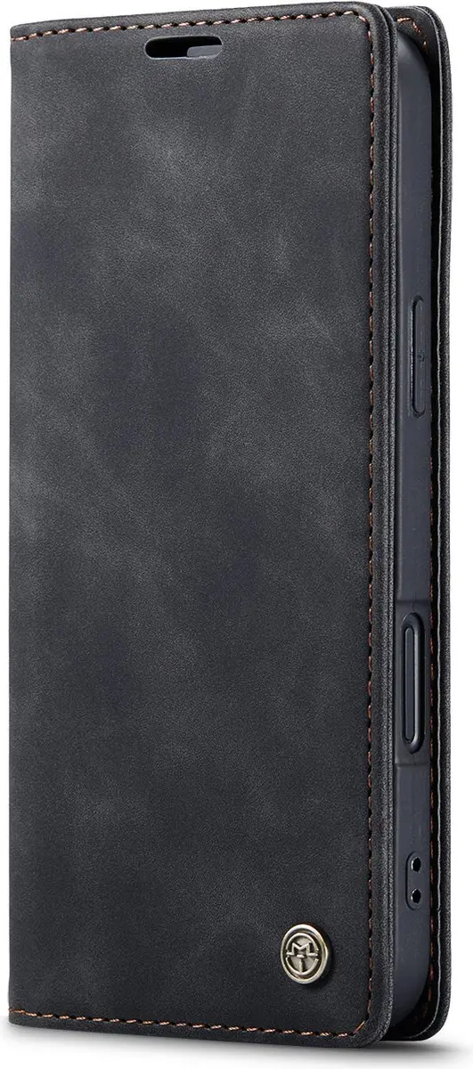 CaseMe iPhone 16 Pro Wallet Bookhoesje - Zwart