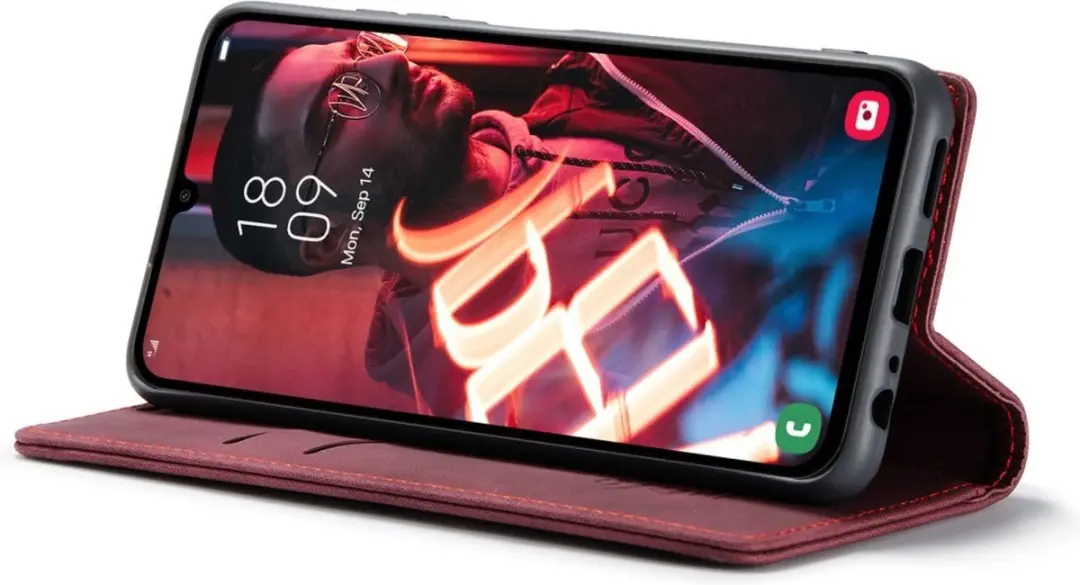 Caseme 013 Book Case Hoesje Samsung Galaxy A15 - Bordeaux