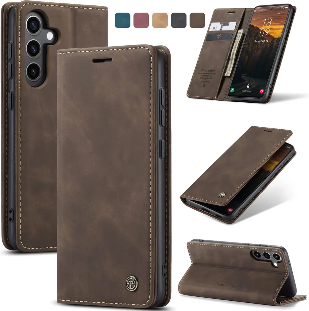 Caseme Wallet Book Case Samsung Galaxy S25 Ultra - Donker Bruin