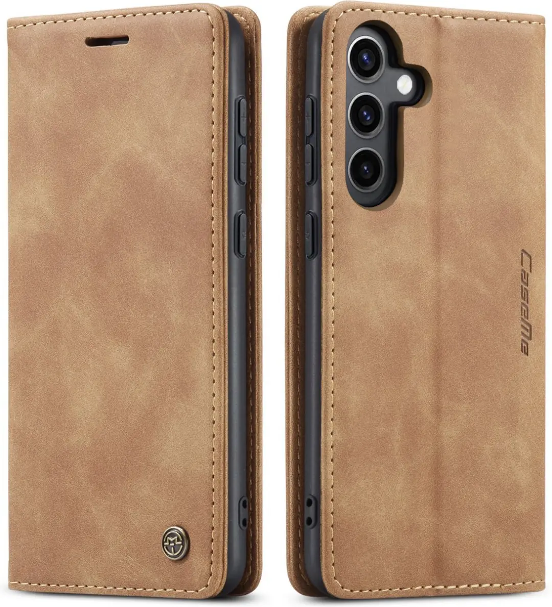 Caseme Wallet Book Case Samsung Galaxy A15 - Licht Bruin