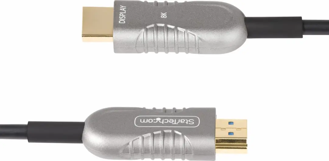 Startech 9,1m Hybride HDMI 2.1 Kabel 8K-A-30F-HDMI-CABLE - 48Gbps - Zwart/Zilver