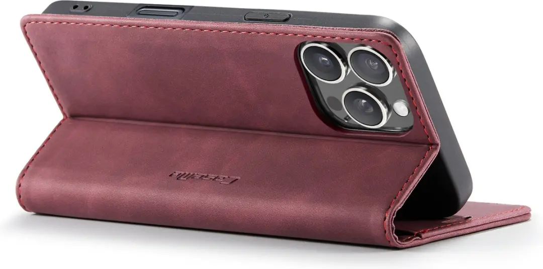 Caseme Wallet Book Case iPhone 16 Pro Max - Rood
