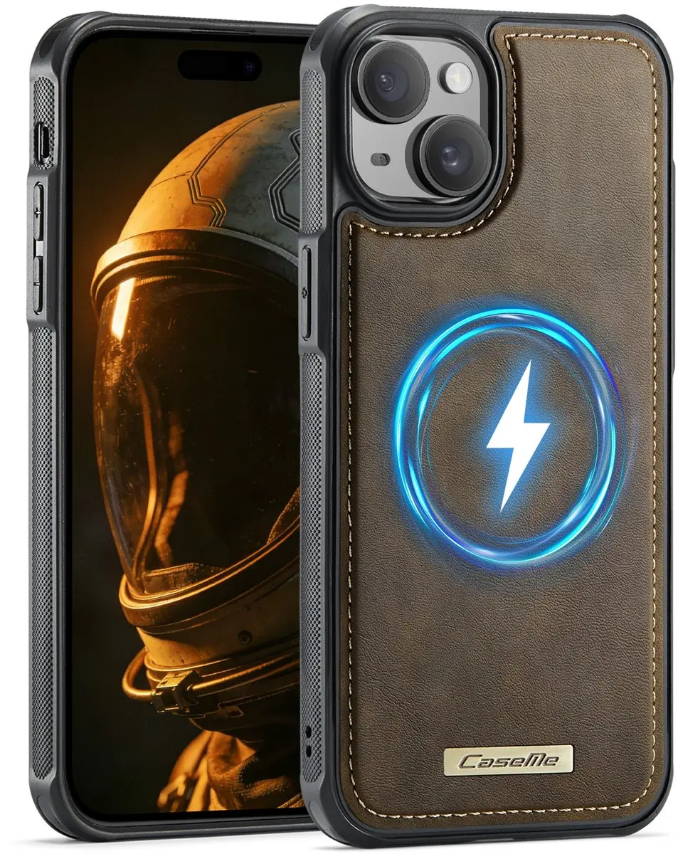 CaseMe C69 Leather Back Cover iPhone 15
