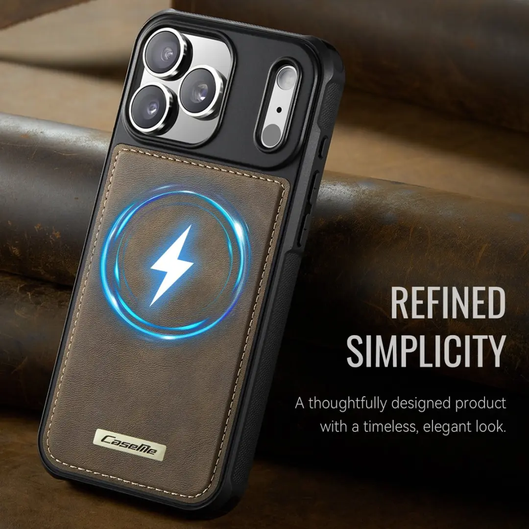 CaseMe C69 Hoesje iPhone 17 Pro Max - MagSafe Bruin - afbeelding 6 van 6