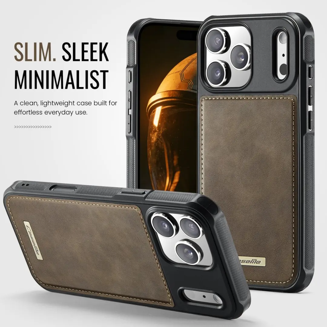 CaseMe C69 Hoesje iPhone 17 Pro Max - MagSafe Bruin