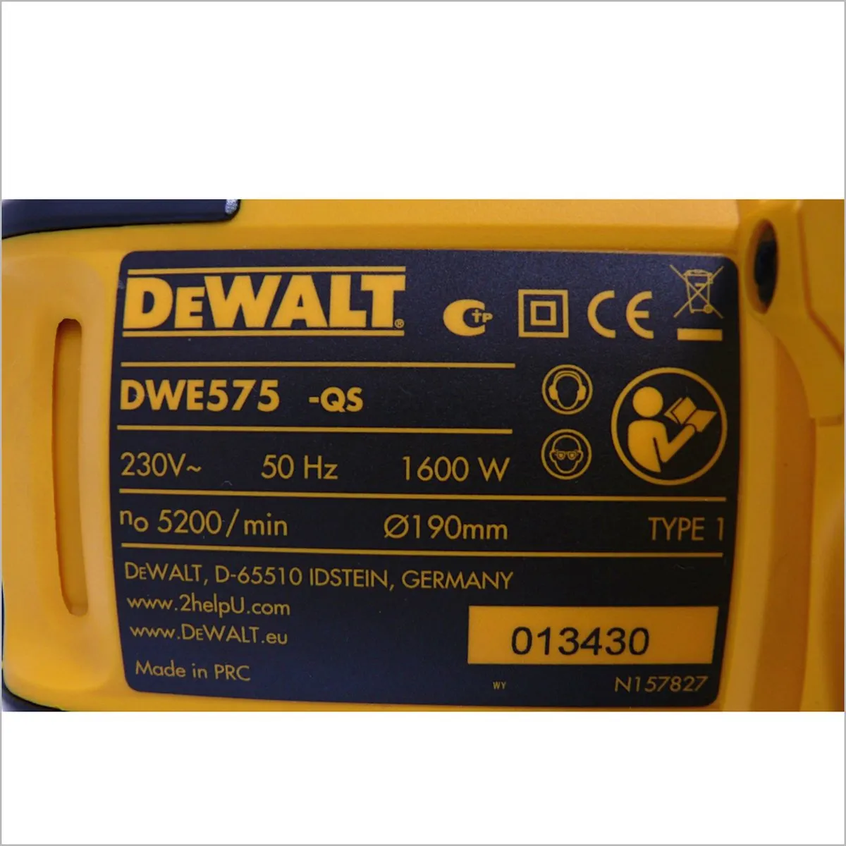 DeWalt DWE575K Cirkelzaag 1600W - 190mm