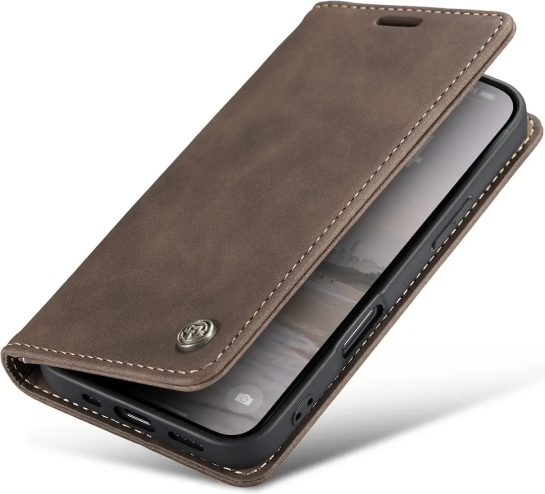 Caseme Hoesje iPhone 16 Plus - 2 Kaartvakken Coffee