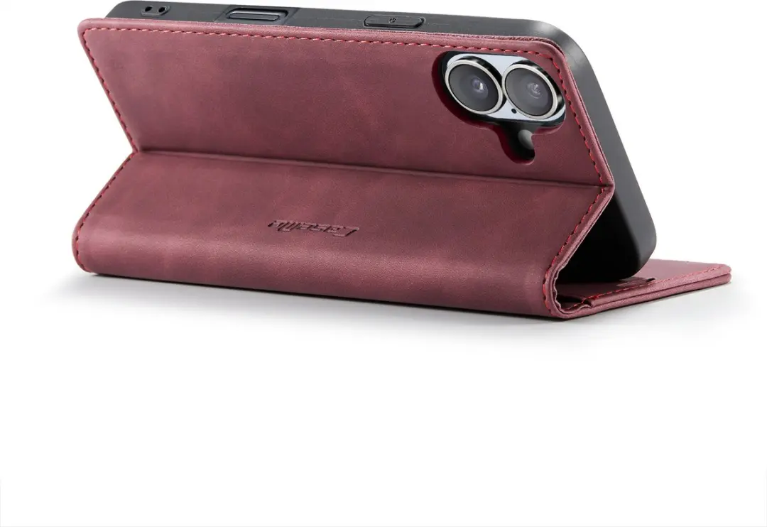 CaseMe iPhone 16 Plus Wallet Bookhoesje - Rood