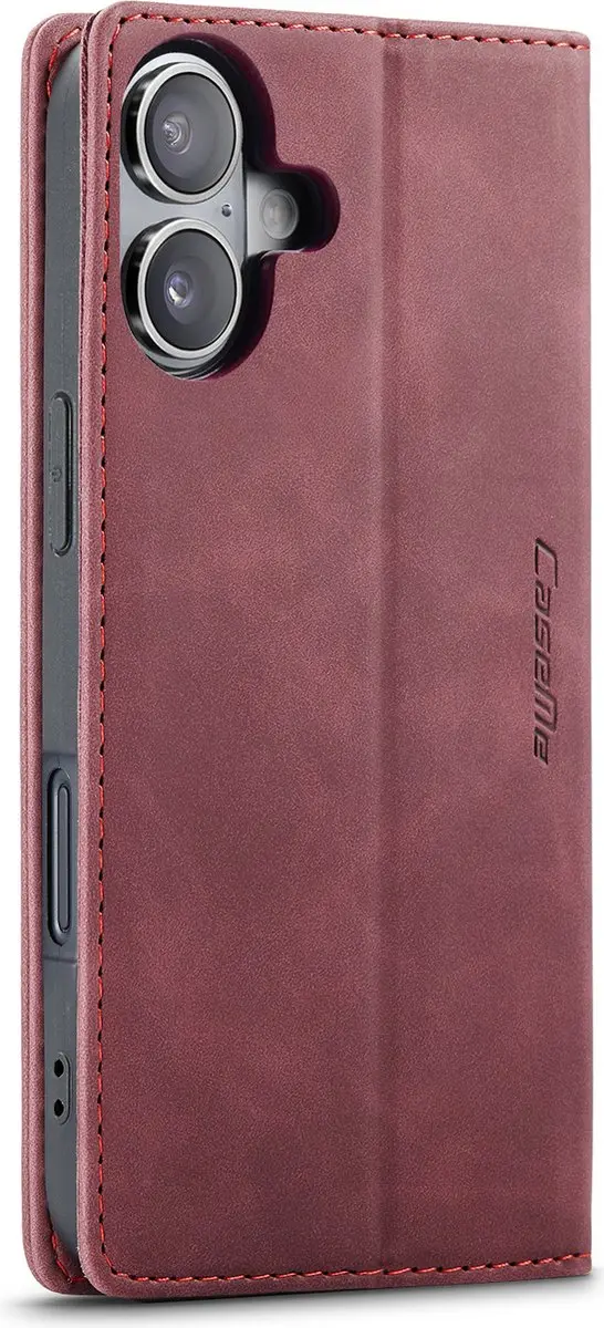 CaseMe iPhone 16 Plus Wallet Bookhoesje - Rood