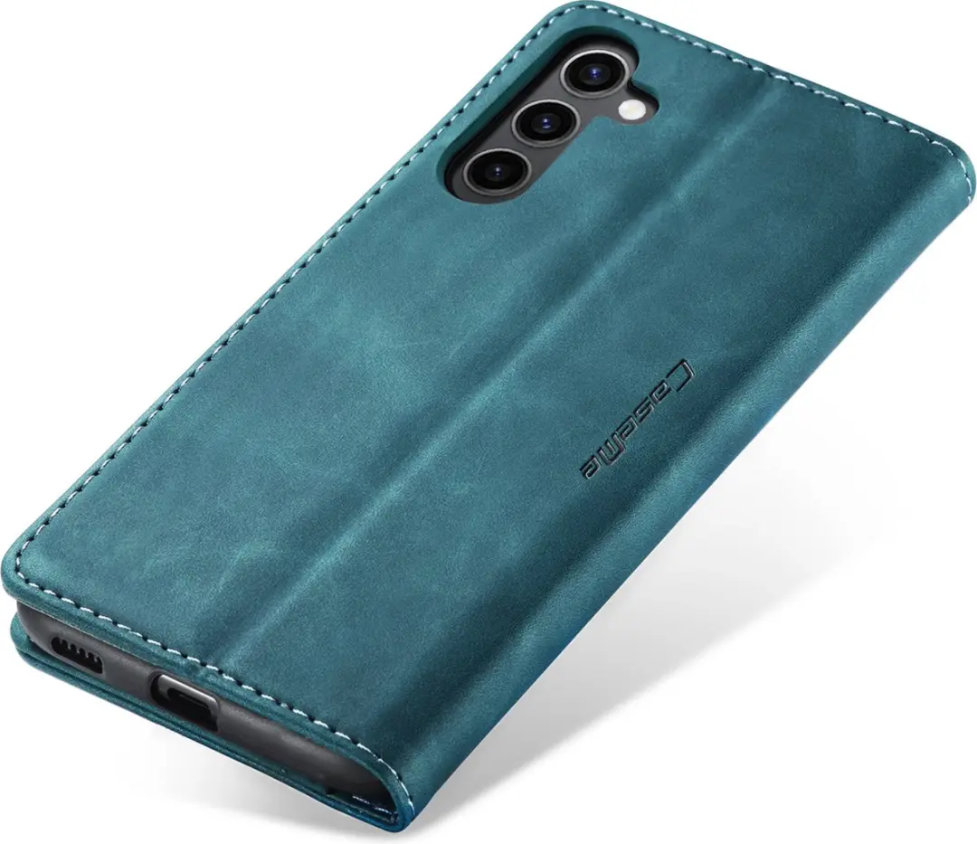 Caseme Wallet Book Hoesje Samsung Galaxy S25 - Blauw
