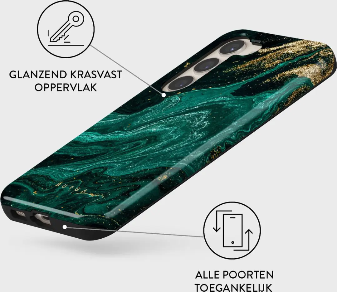 Burga Telefoonhoesje Samsung Galaxy S23 Plus - Schokbestendig - Emerald Pool - afbeelding 6 van 6