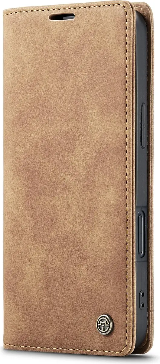 CaseMe iPhone 16 Plus Wallet Bookhoesje - Licht Bruin