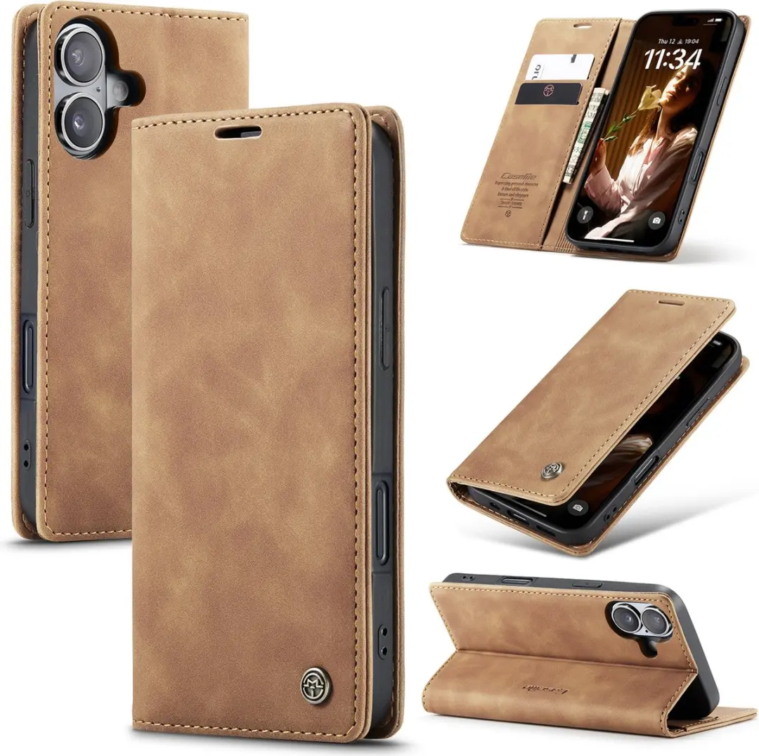 CaseMe iPhone 16 Plus Wallet Bookhoesje
