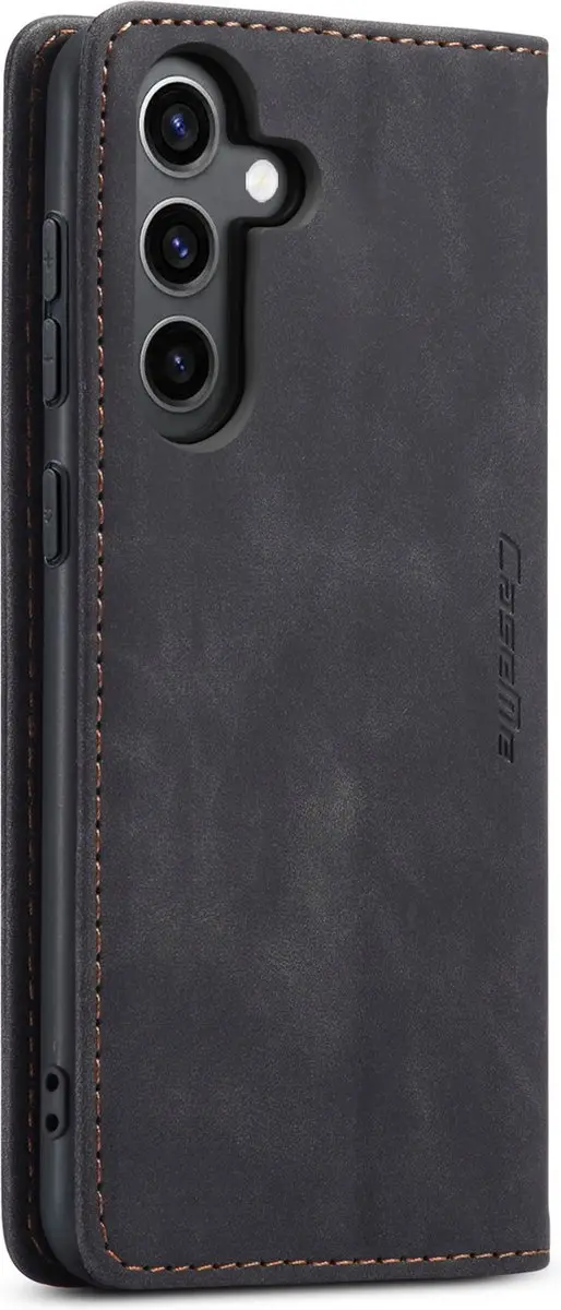Caseme Telefoonhoesje Samsung Galaxy A15 Wallet Book - Zwart