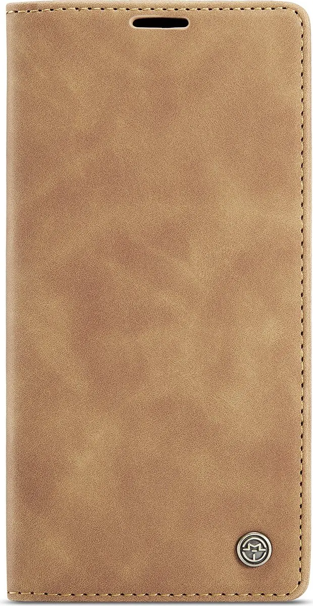 CaseMe iPhone 16 Wallet Book Case - Licht bruin