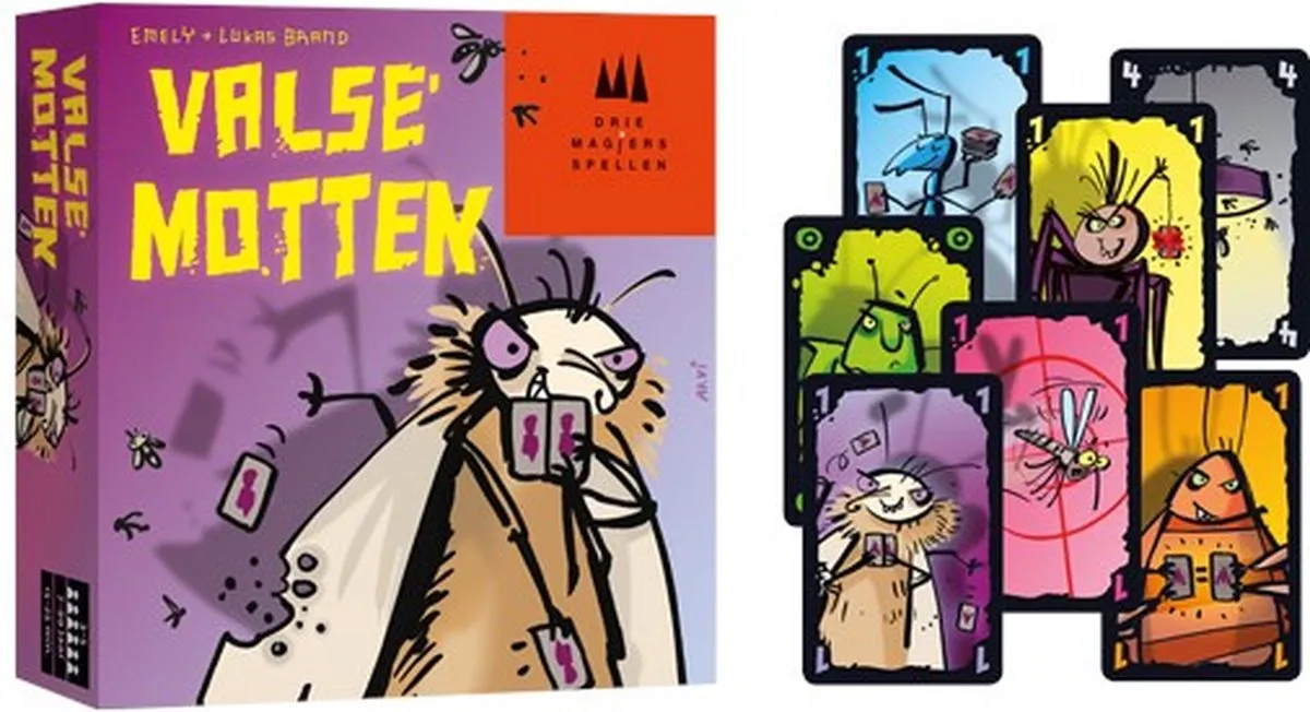 999 Games Valse Motten Chaotisch Familie Kaartspel - 3-5 Spelers