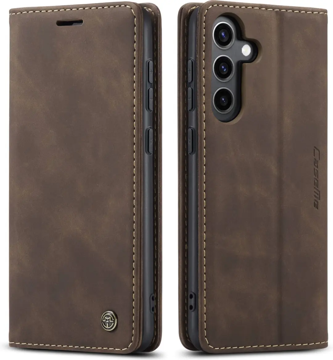 Caseme Wallet Book Case Samsung Galaxy A15 - Donker Bruin