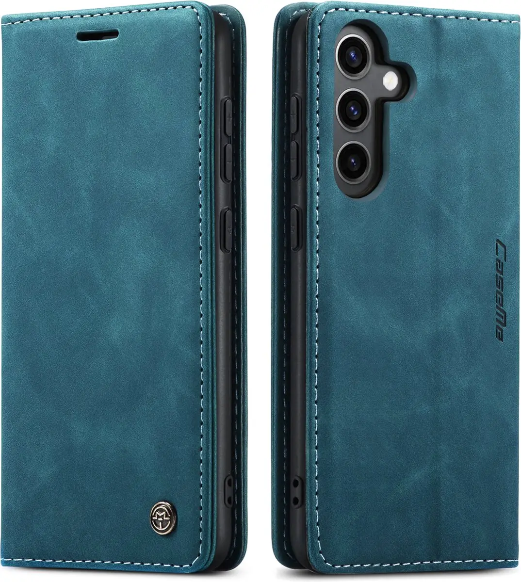 Caseme Wallet Book Hoesje Samsung Galaxy A15 - Blauw