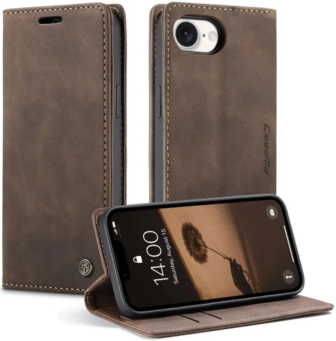 Caseme Retro Texture Book Wallet Hoesje