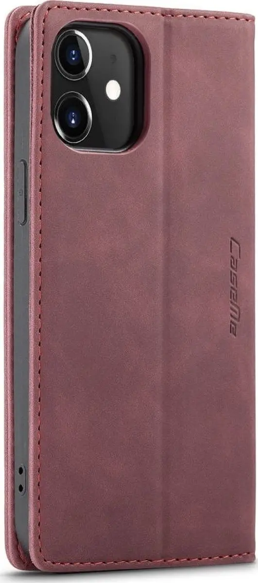 Caseme Bookcase iPhone 15 - Bordeauxrood