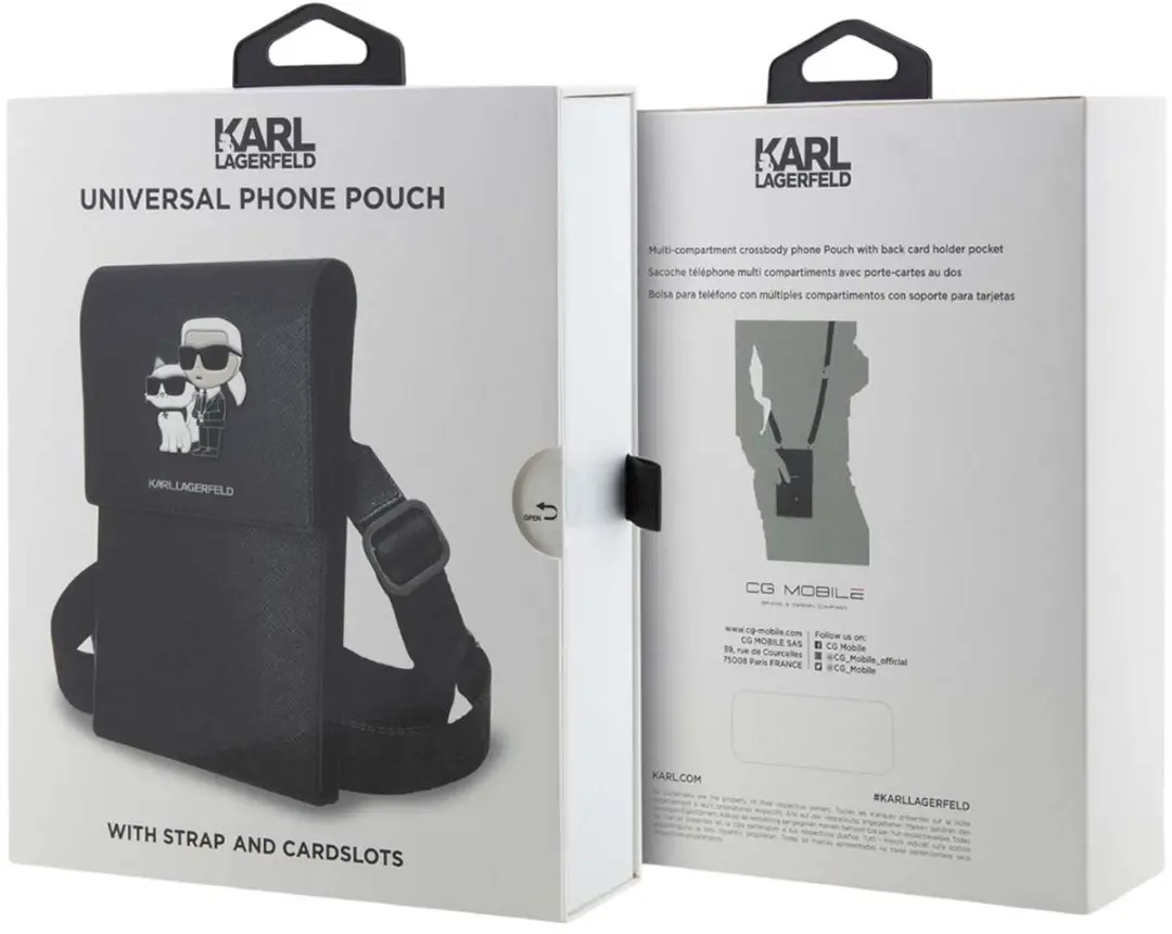 Karl Lagerfeld Telefoontasje 3666339123345 - Zwart