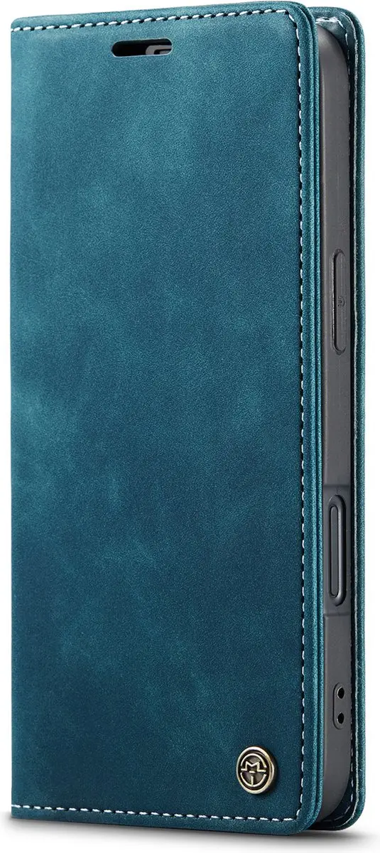CaseMe iPhone 16 Wallet Book Hoesje - Blauw