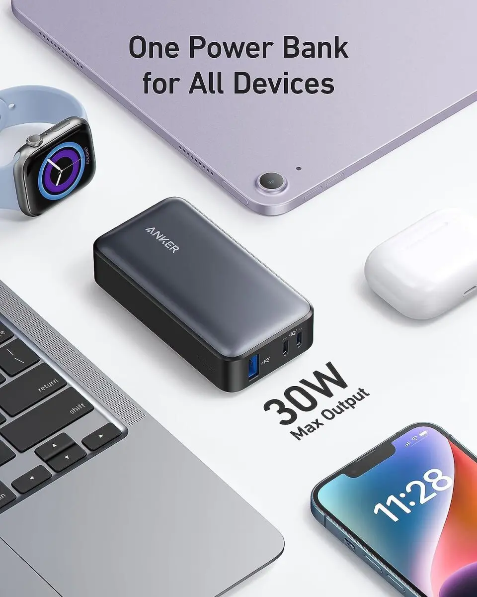 Anker 533 PowerCore A1256H11 Powerbank 10.000mAh - 30W - Zwart