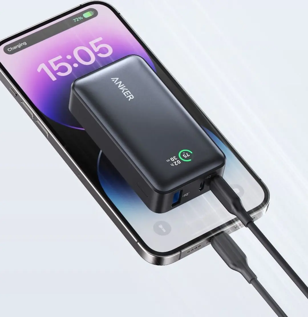 Anker 533 PowerCore A1256H11 Powerbank 10.000mAh - 30W - Zwart - afbeelding 6 van 6