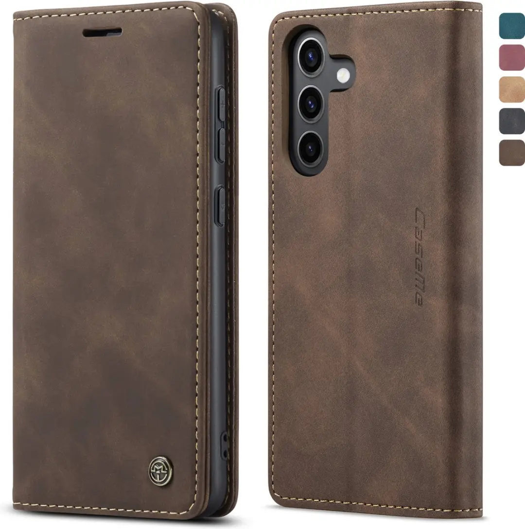 Caseme Wallet Book Case Samsung Galaxy S24 - Donker Bruin