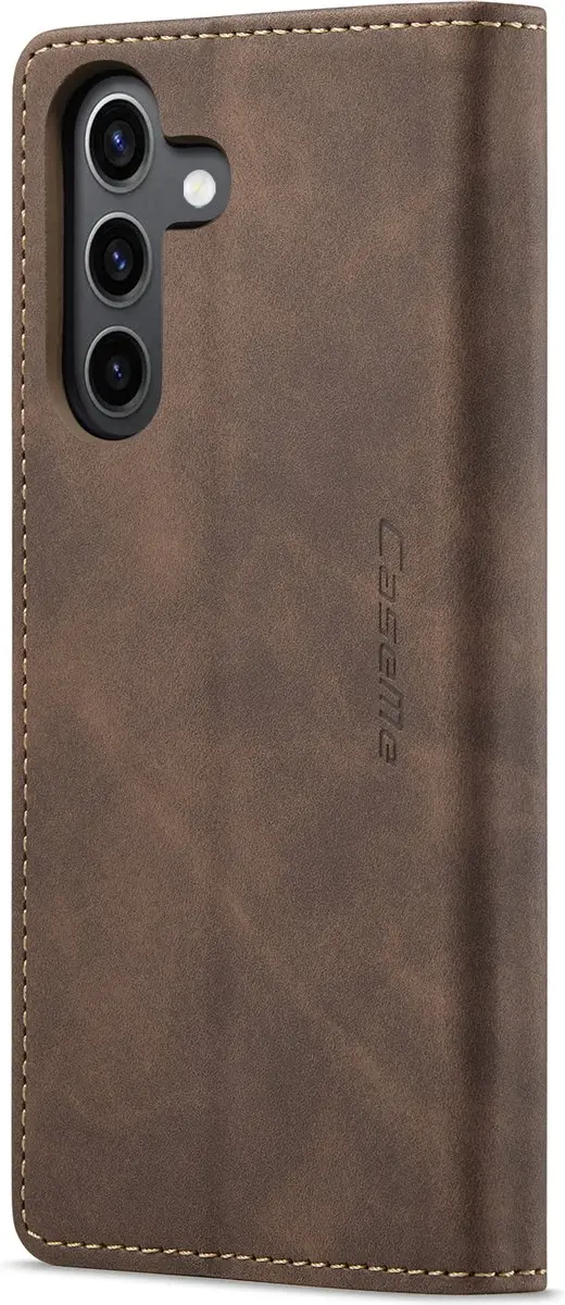 Caseme Wallet Book Case Samsung Galaxy S24 - Donker Bruin