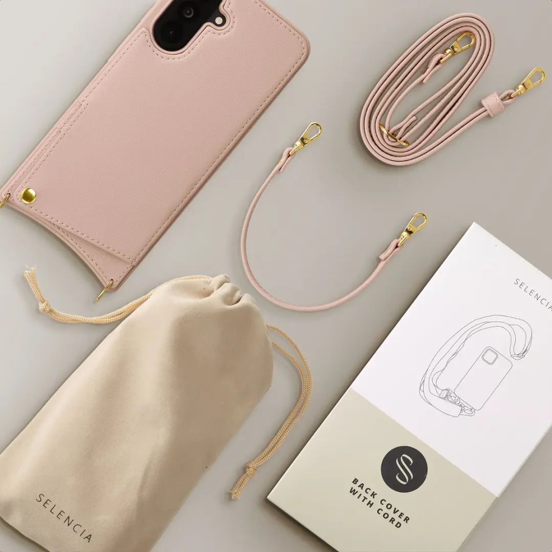 Selencia Hoesje Samsung Galaxy A36 - Dusty Rose - 2 Pasjes