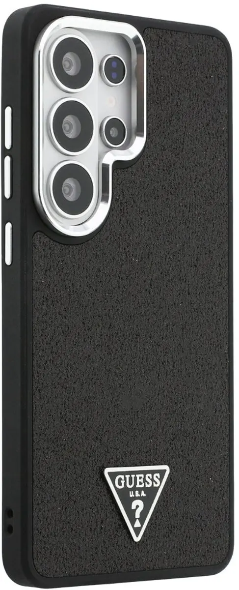 Guess Vaste Glitter MagSafe Hoesje Samsung Galaxy S26 Ultra - Zwart