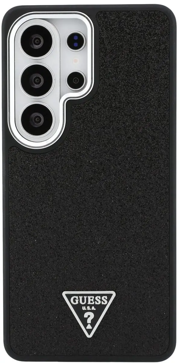 Guess Vaste Glitter MagSafe Hoesje Samsung Galaxy S26 Ultra - Zwart