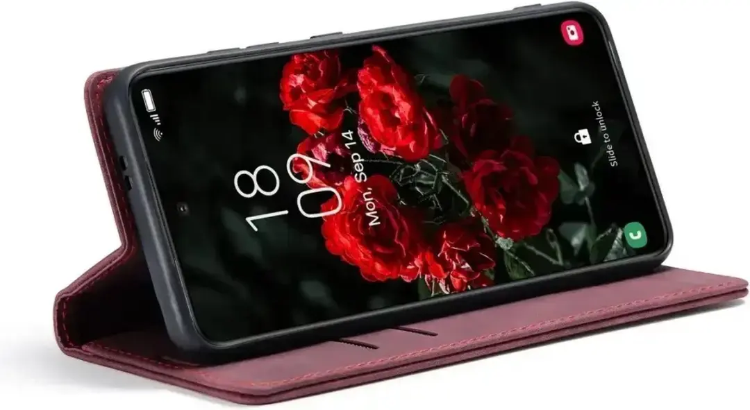 Caseme Book Case Samsung Galaxy S25 Plus - Rood - 2 Pasjes