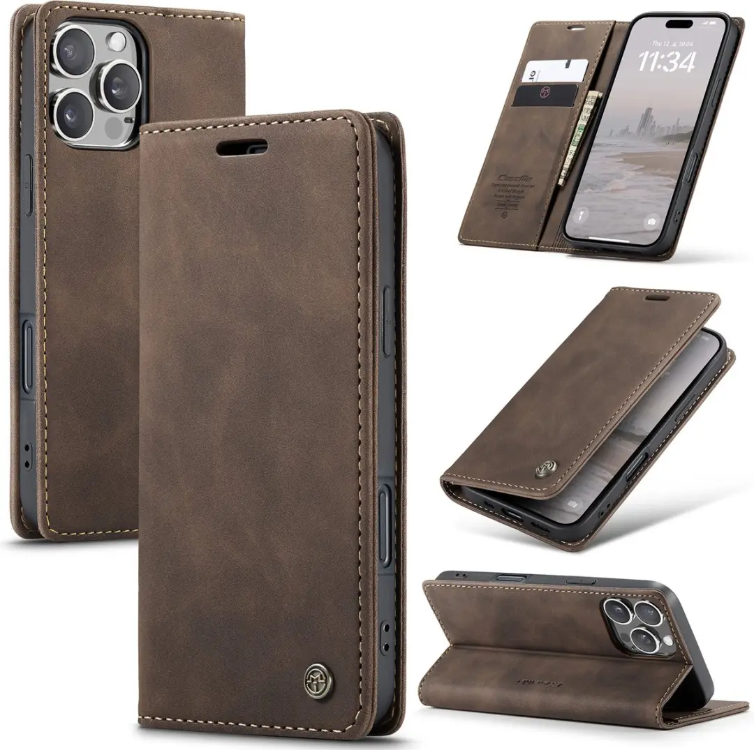 CaseMe iPhone 16 Pro Wallet Bookhoesje