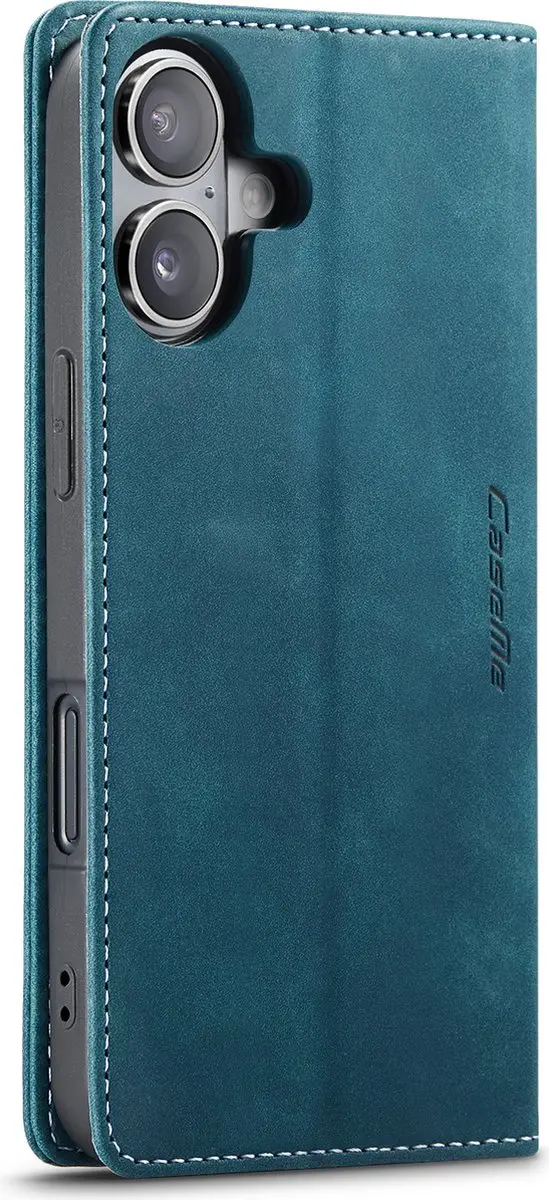 CaseMe iPhone 16 Plus Wallet Bookhoesje - Blauw
