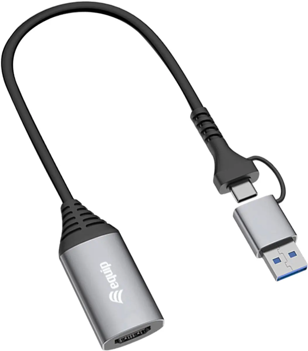 Equip 133498 USB Grafische Adapter 1920x1080 - Grijs