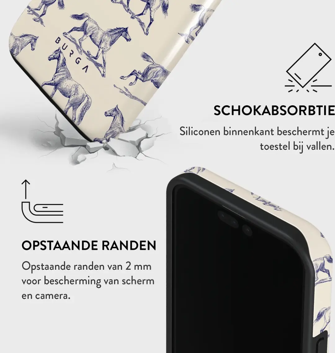 Burga Telefoonhoesje iPhone 15 Pro Max Derby Race - Schokbestendig
