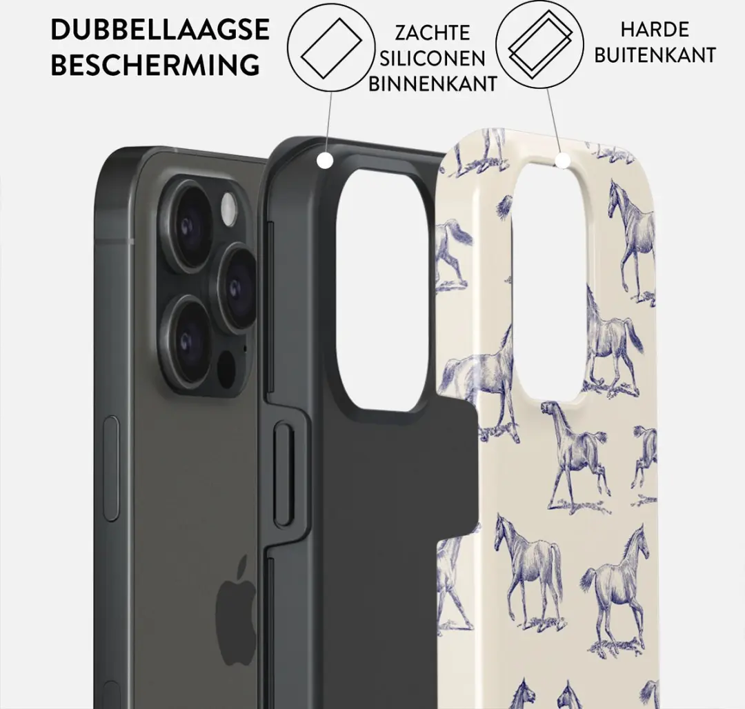 Burga Telefoonhoesje iPhone 15 Pro Max Derby Race - Schokbestendig