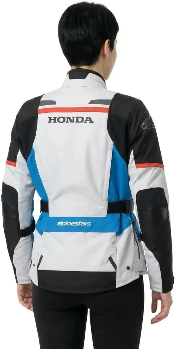Alpinestars Honda Stella V3 Drystar Jas - IJsgrijs/Blauw Helderrood - Maat S