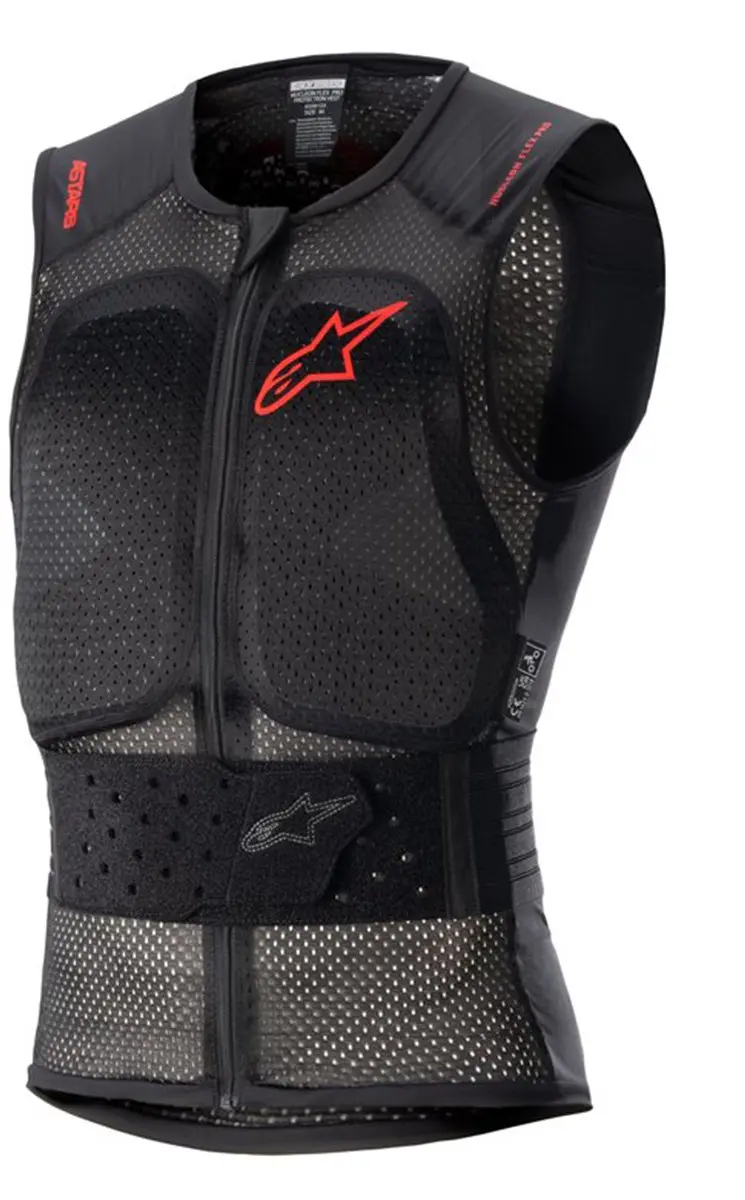 Alpinestars Nucleon Flex Pro Beschermvest - XL - Transparant Smoke/Rood