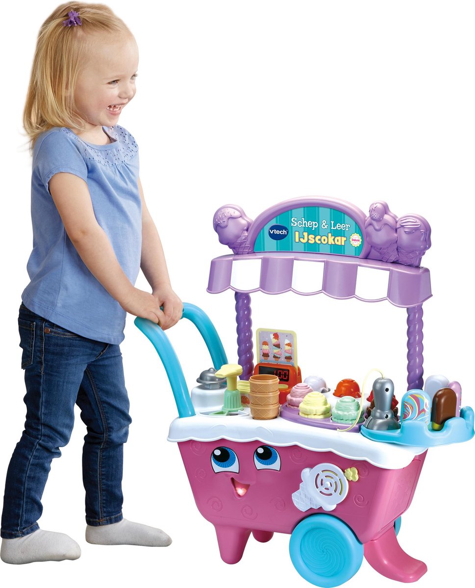 VTech Schep & Leer IJscokar Deluxe - Educatief Speelgoed - IJskar - Ontdek Kleuren, Dieren en Tellen - Kinderspeelgoed 2 Jaar tot 5 Jaar