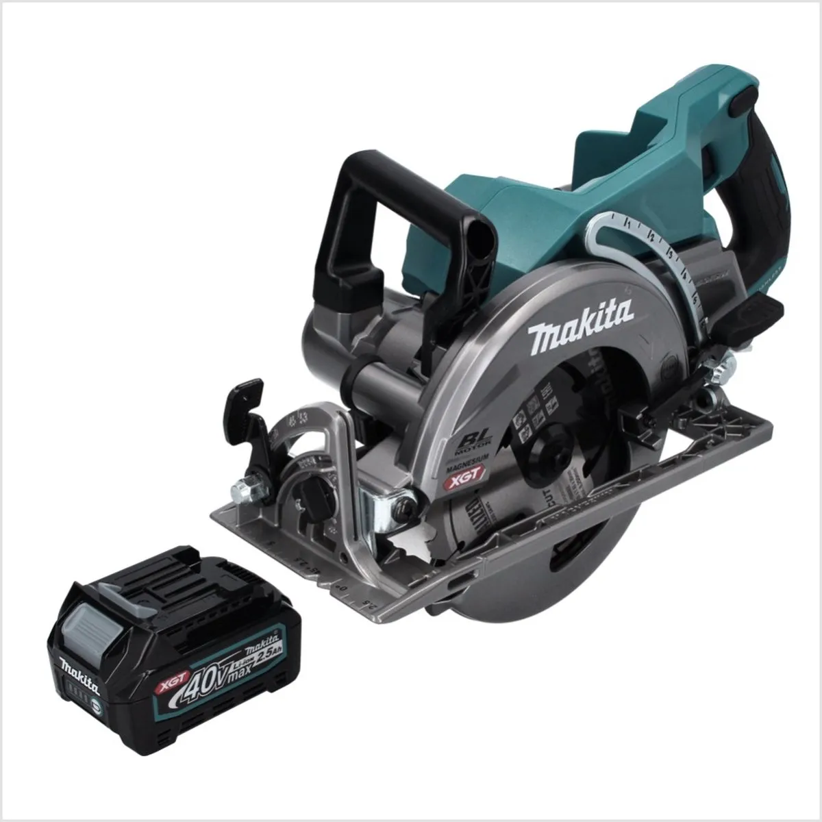 Makita RS 001 GD1 Accu-handcirkelzaag 185mm - 40V 2,5Ah - afbeelding 4 van 5