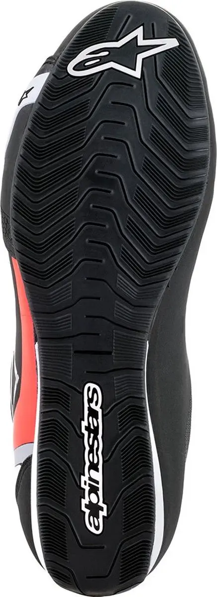 Alpinestars Sektor Motorschoenen - Maat 14 - Zwart/Wit/Rood Fluorescerend