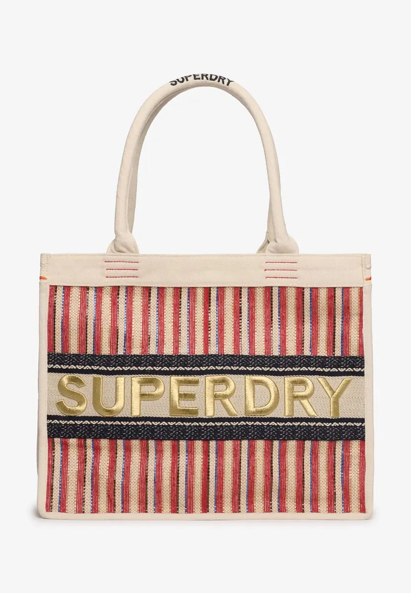 Superdry Luxe Embroidered Stoffentas - Ecru Red