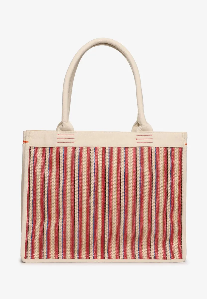 Superdry Luxe Embroidered Stoffentas - Ecru Red