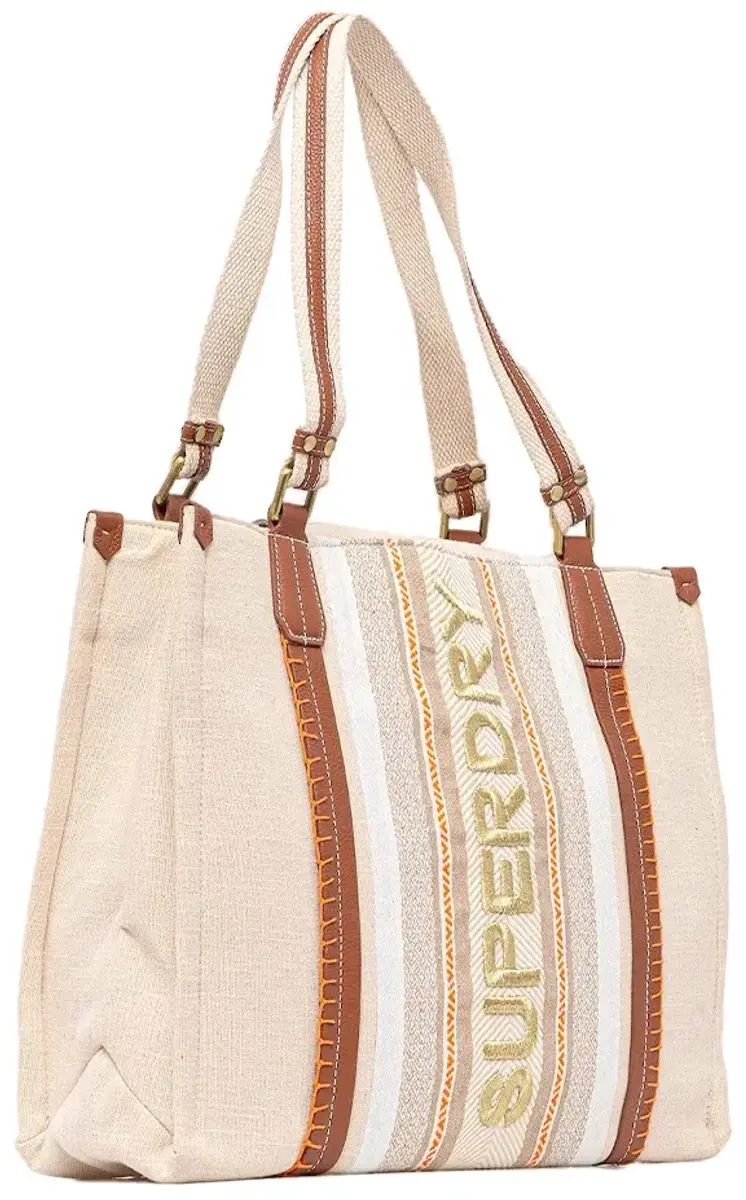 Superdry Luxe Leren Draagtas W9110412A - Tan
