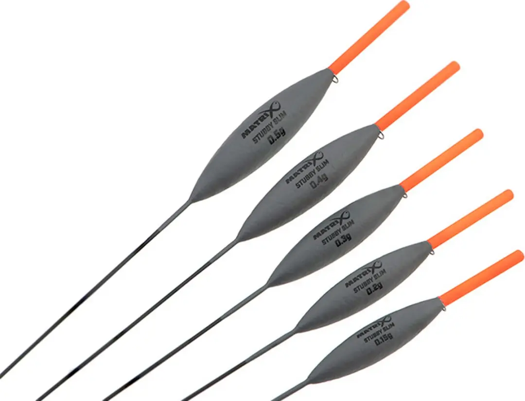 Matrix Stubby Slim Pole Float 0.50g - Grijs/Oranje
