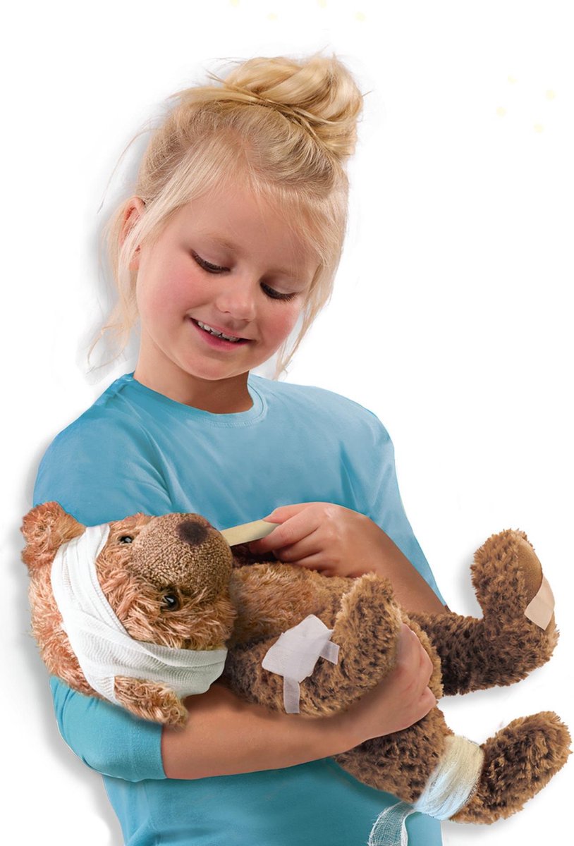 SES Creative - Petits Pretenders - Dokterskoffer - met spuitjes, gaas, verbandtape, pincet en spatels - rollenspel speelgoed vanaf 3 jaar